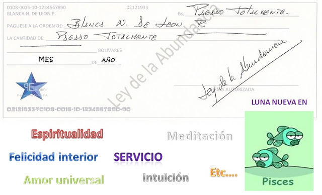 Arte final Cheque Abundancia - Luna en PISCIS